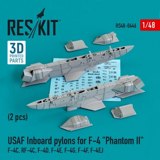 USAF Inboard pylons for F-4 Phantom II (2 pcs) (F-4?, RF-4?, F-4D, ...