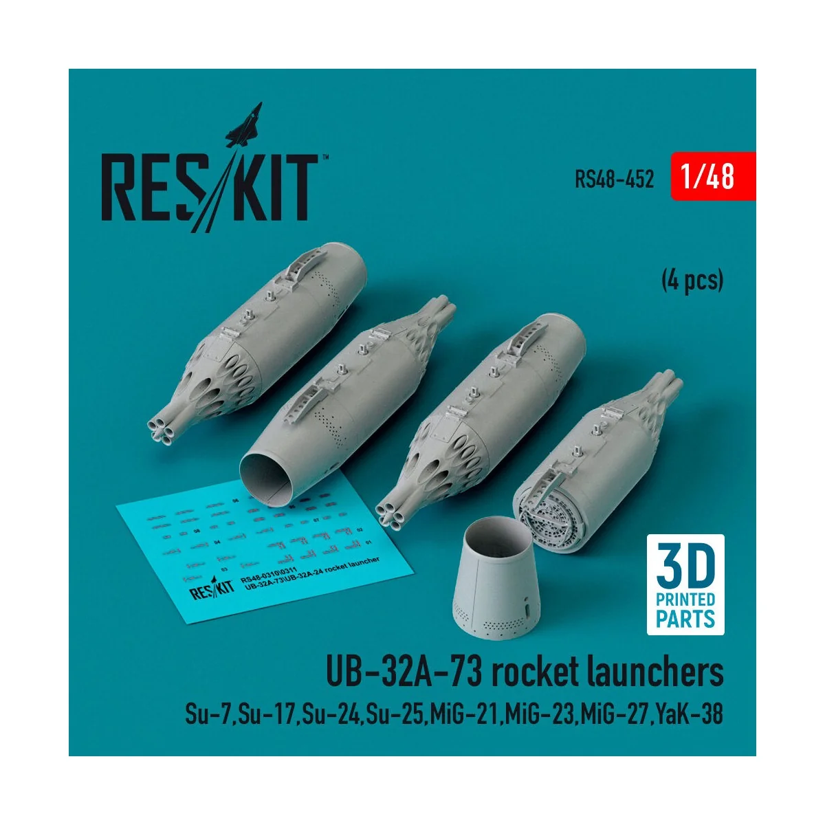 UB-32A-73 rocket launchers (4 pcs) (Su-7, Su-17, Su-24, Su-25, MiG-...