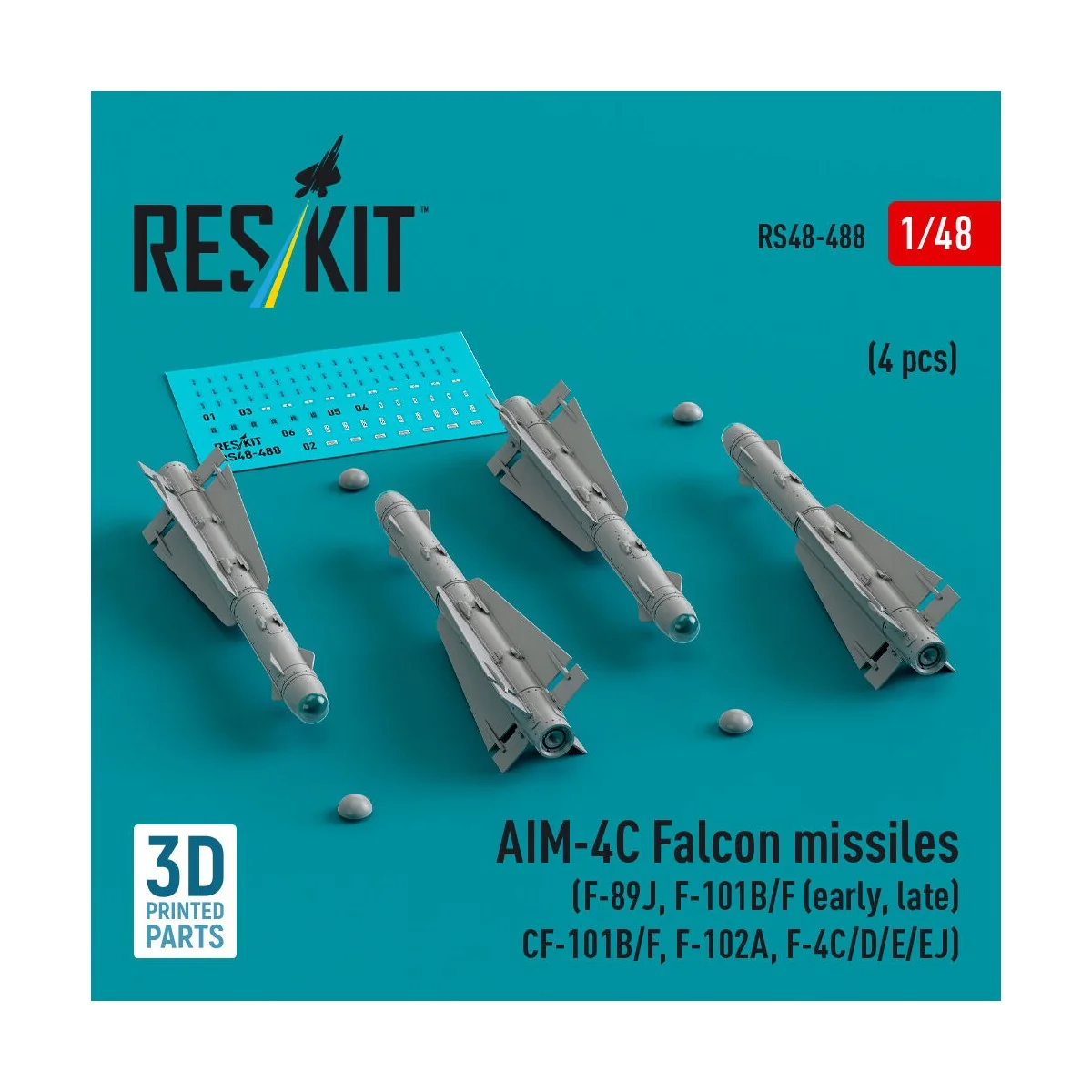 AIM-4C Falcon missiles (F-89J, F-101B/F (early, late), CF-101B/F, F...