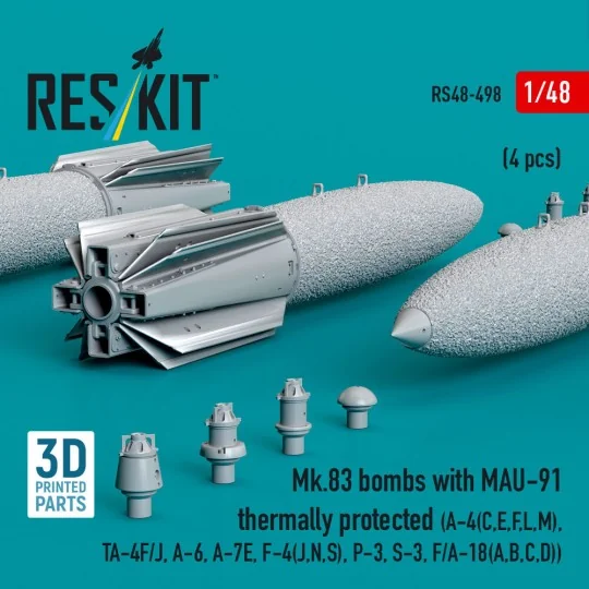 Mk.83 bombs with MAU-91 thermally protected (4 pcs) (A-4(C, E, F, L...