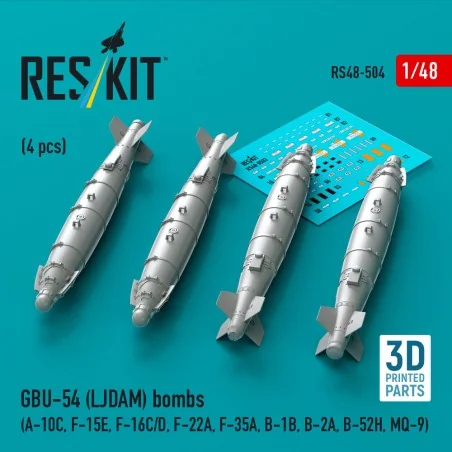 GBU-54 (LJDAM) bombs (4 pcs) (A-10C, F-15E, F-16C/D, F-22A, F-35A, ...