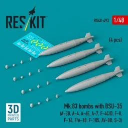 Mk.83 bombs with BSU-35 (4 pcs) (A-3B, A-4, A-6E, A-7, F-4C/D, F-8,... 2