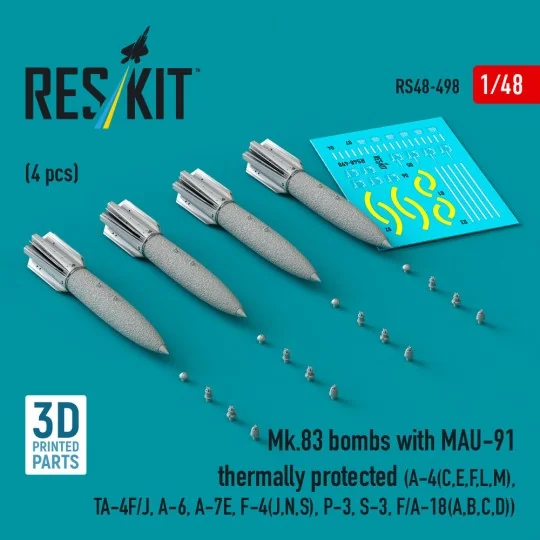 Mk.83 bombs with MAU-91 thermally protected (4 pcs) (A-4(C, E, F, L...