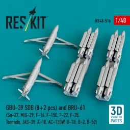 GBU-39 SDB (8 pcs) and BRU-61 (2 pcs) (Su-27, MiG-29, F-16, F-15E, ...