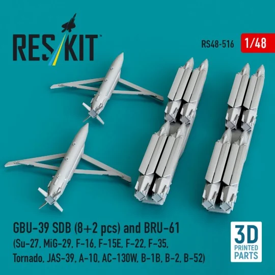 GBU-39 SDB (8 pcs) and BRU-61 (2 pcs) (Su-27, MiG-29, F-16, F-15E, ...