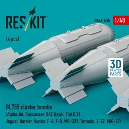 BL755 cluster bombs (4 pcs) (Alpha Jet, Buccaneer, BAE Hawk, Fiat G...