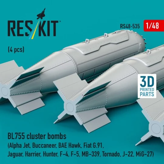 BL755 cluster bombs (4 pcs) (Alpha Jet, Buccaneer, BAE Hawk, Fiat G...