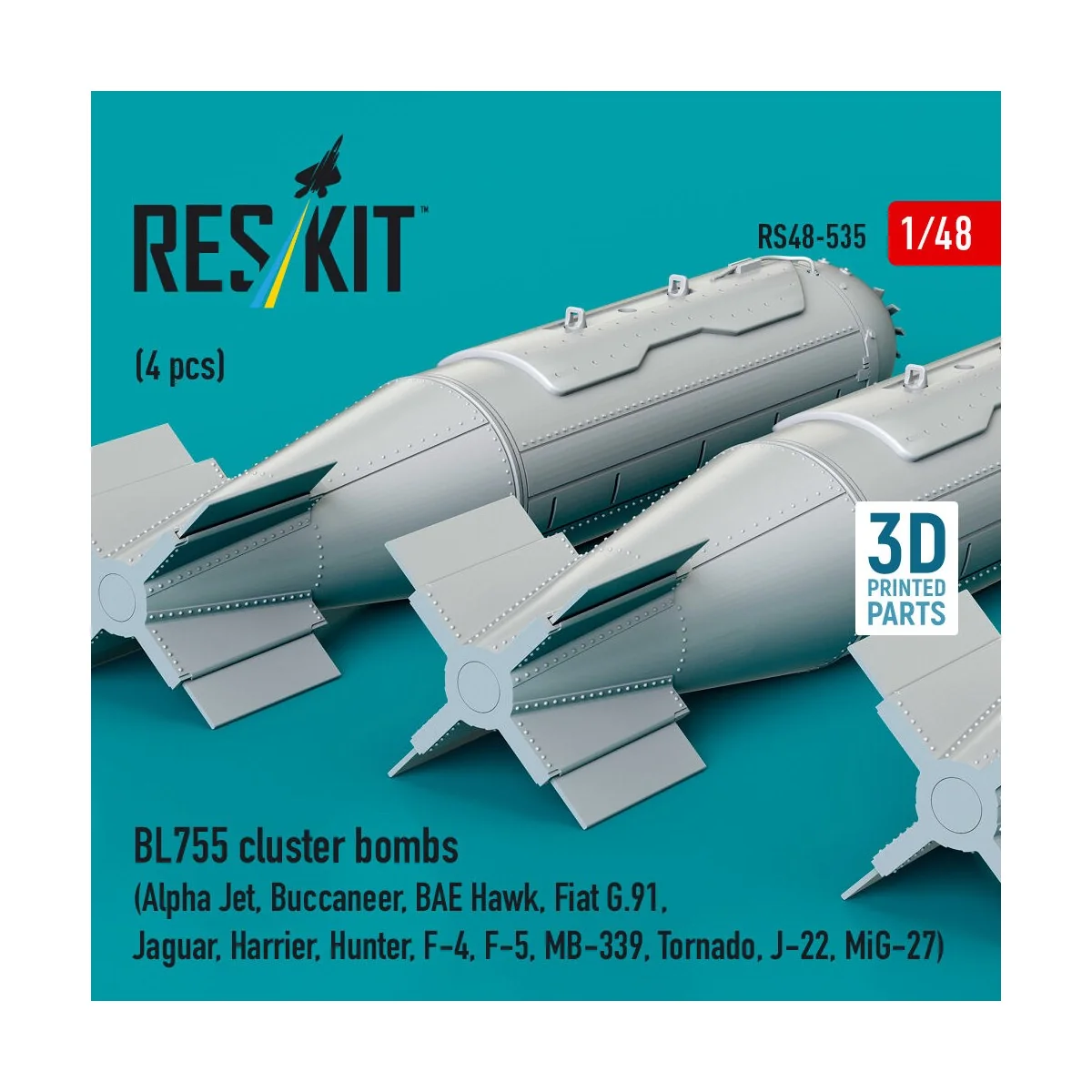 BL755 cluster bombs (4 pcs) (Alpha Jet, Buccaneer, BAE Hawk, Fiat G...