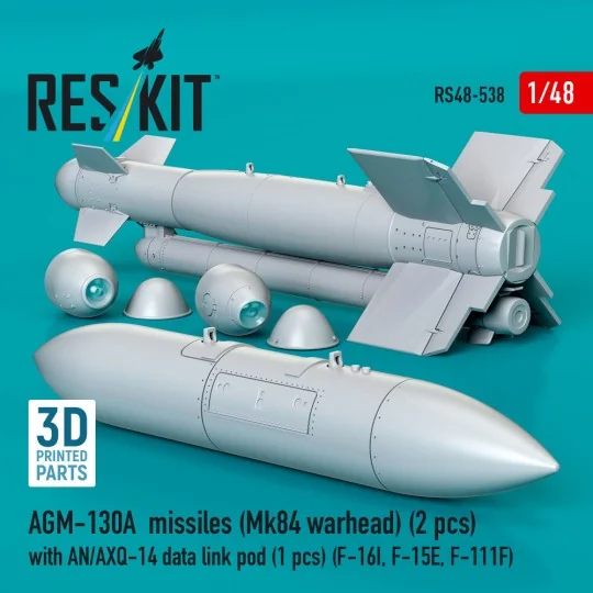 AGM-130A missiles (2 pcs) (Mk84 warhead) with AN/AXQ-14 data link p...