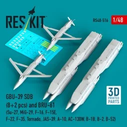 GBU-39 SDB (8 pcs) and BRU-61 (2 pcs) (Su-27, MiG-29, F-16, F-15E, ... 2