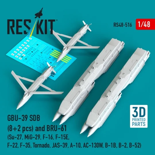 GBU-39 SDB (8 pcs) and BRU-61 (2 pcs) (Su-27, MiG-29, F-16, F-15E, ...