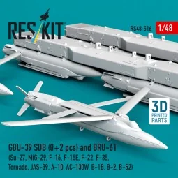 GBU-39 SDB (8 pcs) and BRU-61 (2 pcs) (Su-27, MiG-29, F-16, F-15E, ... 2