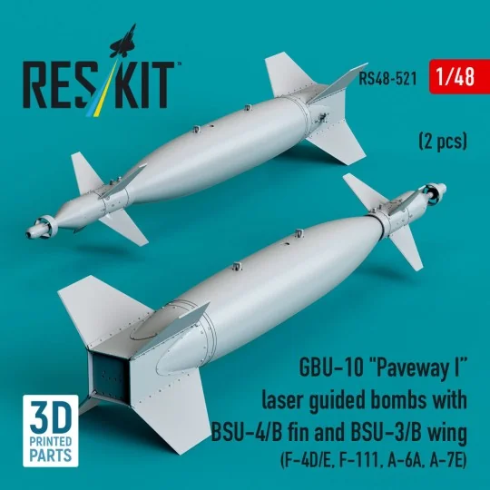 GBU-10 Paveway I laser guided bombs with BSU-4/B fin and BSU-3/B wi...
