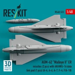 AGM-62 Walleye II ER missiles (2 pcs) with AN/AWG-16 data link pod ... 2