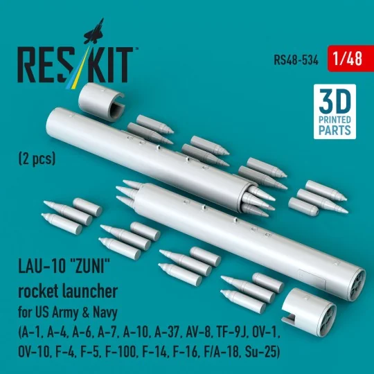 LAU-10 ZUNI rocket launcher for US Army & Navy (2 pcs) (A-1, A-4, A...