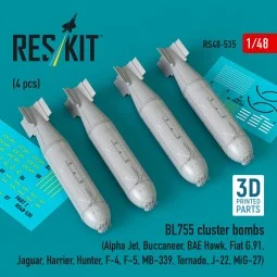 BL755 cluster bombs (4 pcs) (Alpha Jet, Buccaneer, BAE Hawk, Fiat G... 2