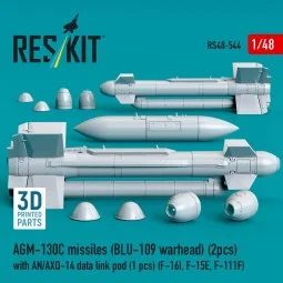 AGM-130C missiles (2 pcs) (BLU-109 warhead) with AN/AXQ-14 data lin...