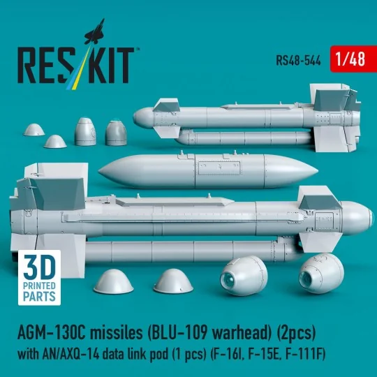 AGM-130C missiles (2 pcs) (BLU-109 warhead) with AN/AXQ-14 data lin...