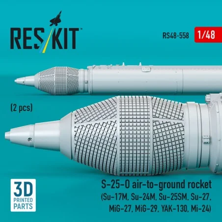 S-25-O air-to-ground rocket (2 pcs) (Su-17M, Su-24M, Su-25SM, Su-27...