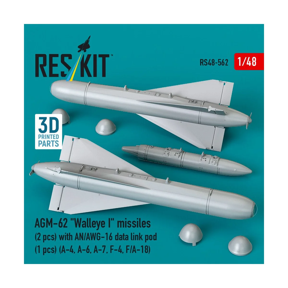 AGM-62 Walleye I missiles (2 pcs) with AN/AWG-16 data link pod (1 p...