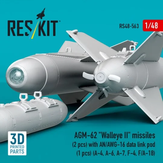 AGM-62 Walleye II missiles (2 pcs) with AN/AWG-16 data link pod (1 ...