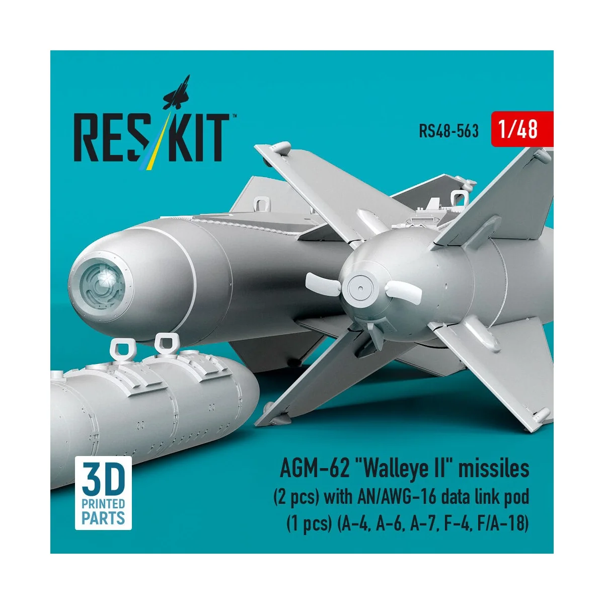 AGM-62 Walleye II missiles (2 pcs) with AN/AWG-16 data link pod (1 ...