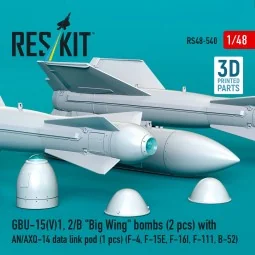 GBU-15(V)1, 2/B Big Wing bombs (2 pcs) with AN/AXQ-14 data link pod... 2
