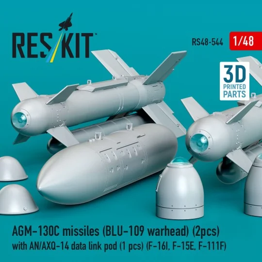AGM-130C missiles (2 pcs) (BLU-109 warhead) with AN/AXQ-14 data lin...
