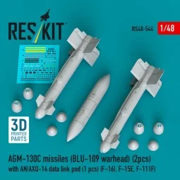 AGM-130C missiles (2 pcs) (BLU-109 warhead) with AN/AXQ-14 data lin...