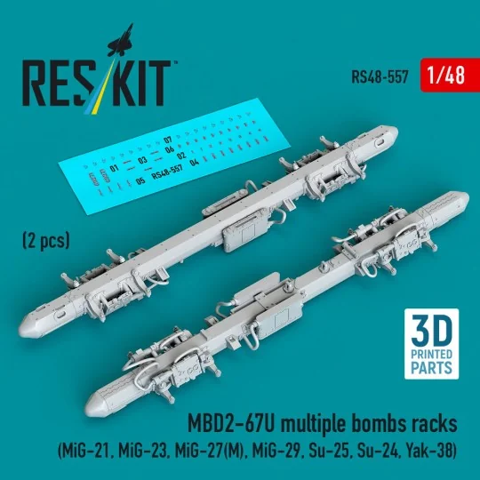 MBD2-67U multiple bombs racks (2 pcs) (MiG-21, MiG-23, MiG-27(?), M...