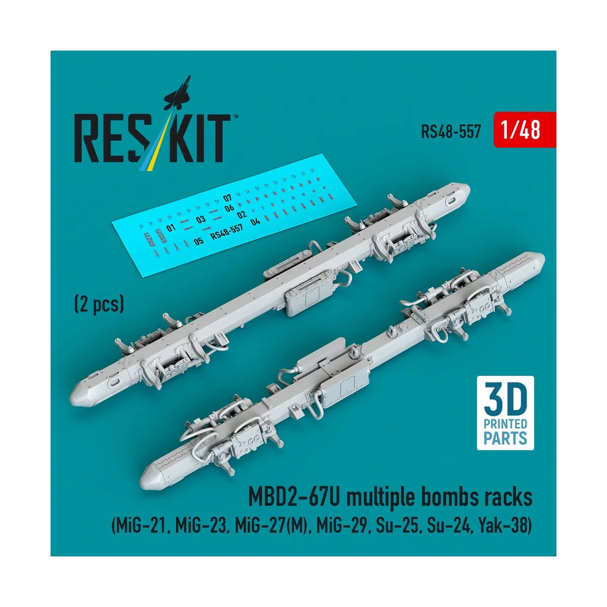 MBD2-67U multiple bombs racks (2 pcs) (MiG-21, MiG-23, MiG-27(?), M...