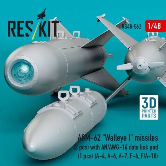 AGM-62 Walleye I missiles (2 pcs) with AN/AWG-16 data link pod (1 p...