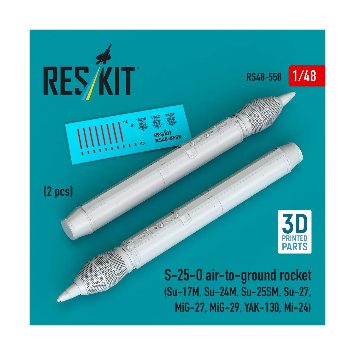 S-25-O air-to-ground rocket (2 pcs) (Su-17M, Su-24M, Su-25SM, Su-27...