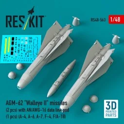 AGM-62 Walleye II missiles (2 pcs) with AN/AWG-16 data link pod (1 ...