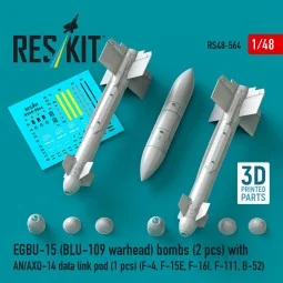 EGBU-15 (BLU-109 warhead) bombs (2 pcs) with AN/AXQ-14 data link po... 2