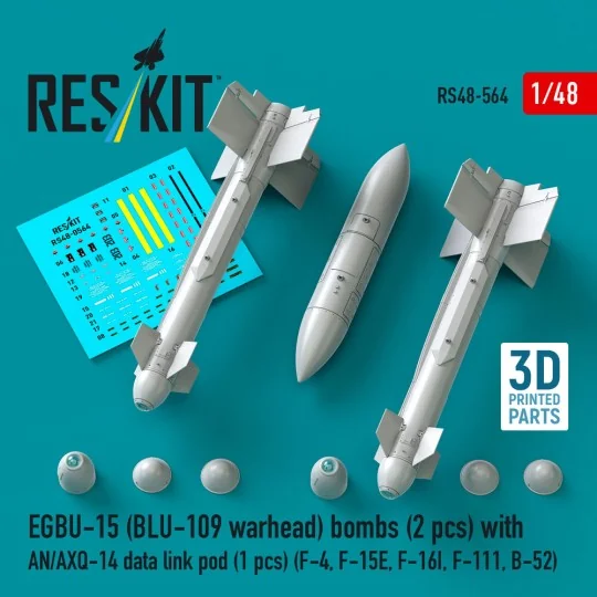 EGBU-15 (BLU-109 warhead) bombs (2 pcs) with AN/AXQ-14 data link po...