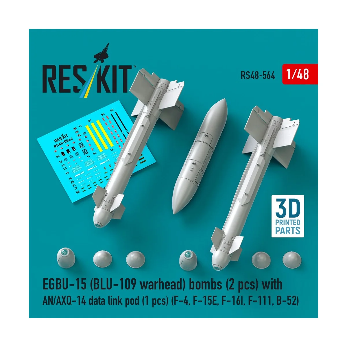 EGBU-15 (BLU-109 warhead) bombs (2 pcs) with AN/AXQ-14 data link po...