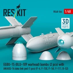 EGBU-15 (BLU-109 warhead) bombs (2 pcs) with AN/AXQ-14 data link po... 2