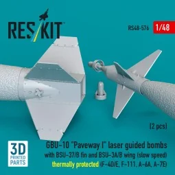 GBU-10 Paveway I laser guided bombs with BSU-37/B fin and BSU-3A/B ...