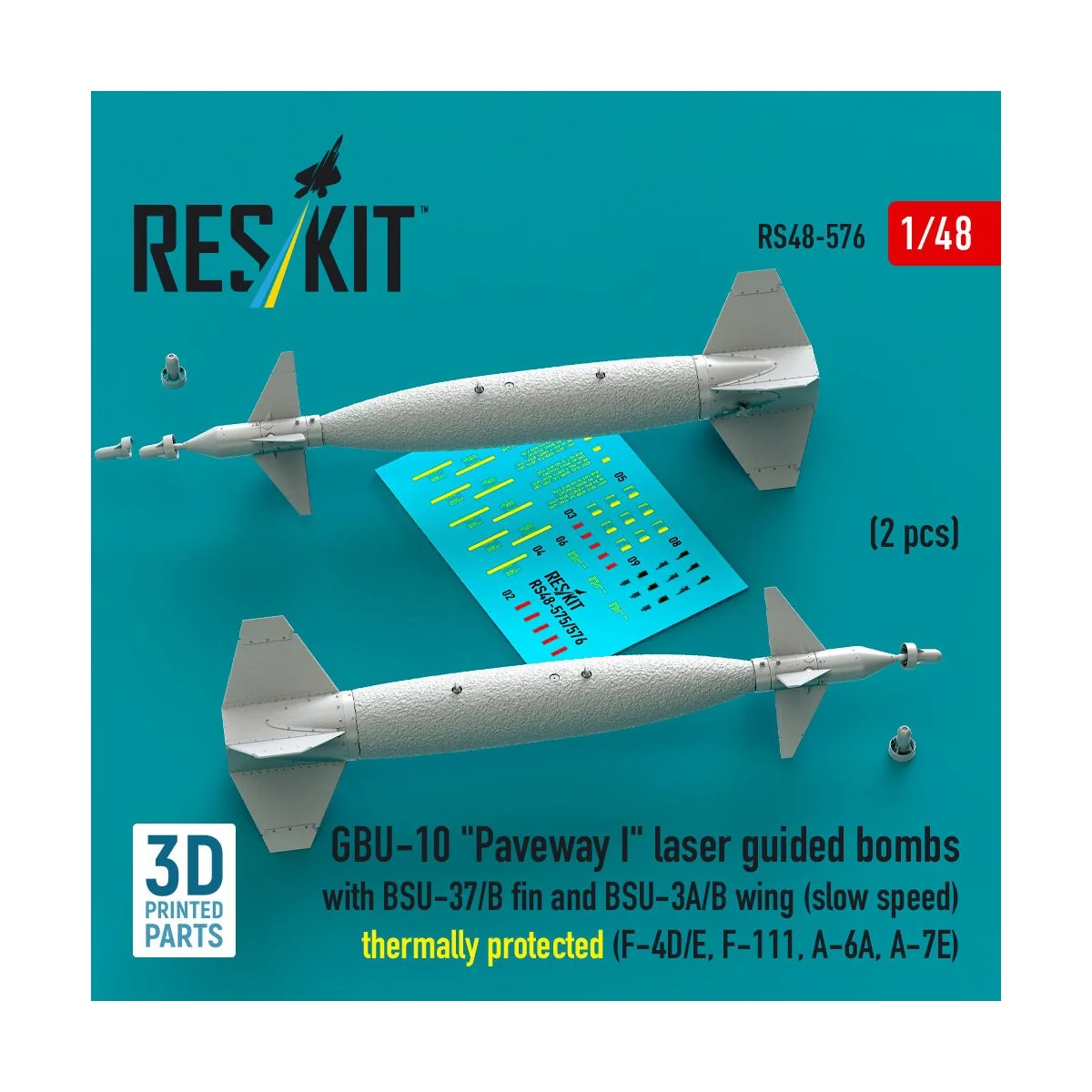 GBU-10 Paveway I laser guided bombs with BSU-37/B fin and BSU-3A/B ...