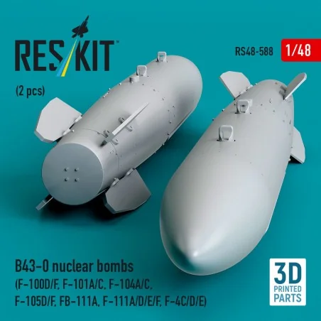 B43-0 nuclear bombs (2 pcs) (F-100D/F, F-101A/C, F-104A/C, F-105D/F...