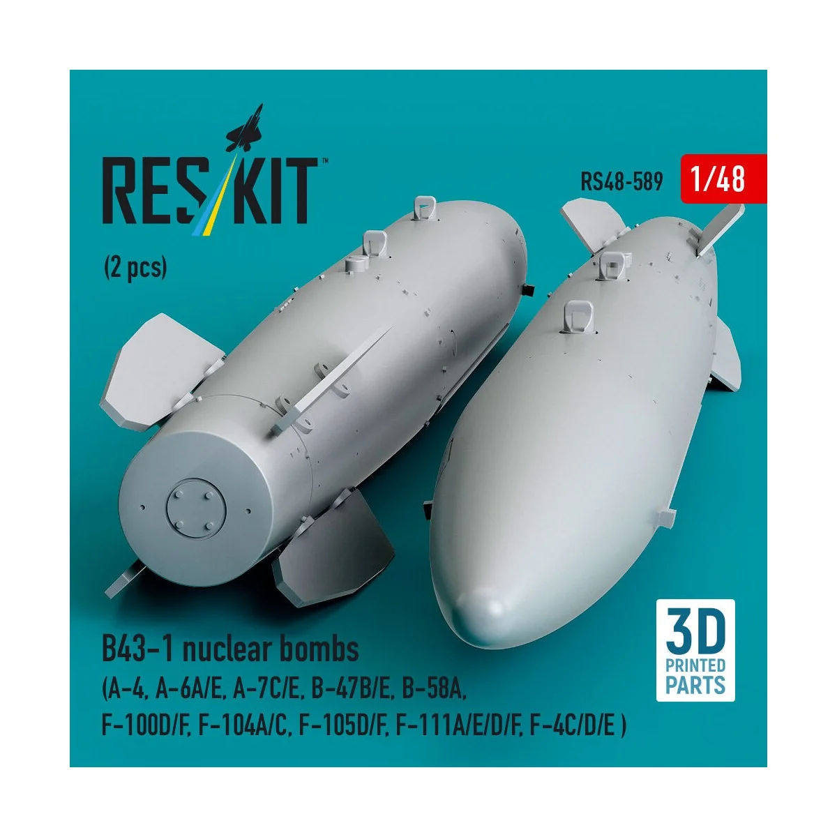 B43-1 nuclear bombs (2 pcs) (A-4, A-6A/E, A-7C/E, B-47B/E, B-58A, F...