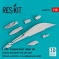F-105 Thunderchief detail set (coolers, exit ejector, fuel vent mas...