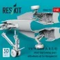 F/A-18 Hornet (A, B, C, D) wheel bays, landing gears with wheels se...