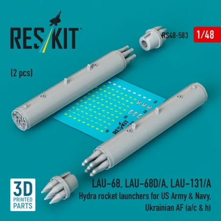 LAU-68, LAU-68D/A, LAU-131/A Hydra rocket launchers for US Army & N...