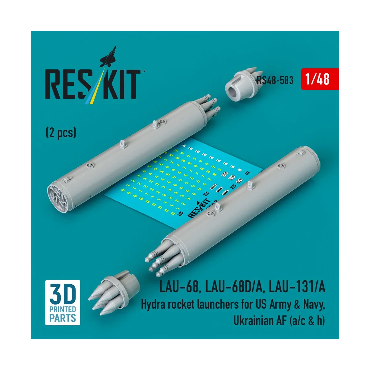 LAU-68, LAU-68D/A, LAU-131/A Hydra rocket launchers for US Army & N...