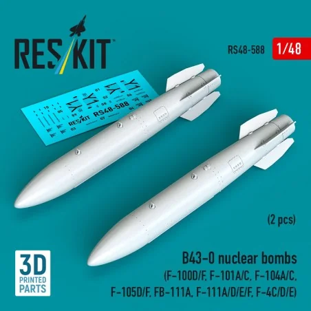 B43-0 nuclear bombs (2 pcs) (F-100D/F, F-101A/C, F-104A/C, F-105D/F...