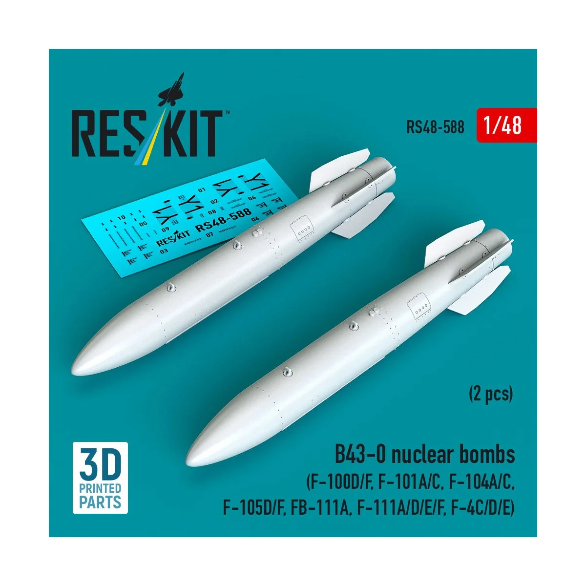 B43-0 nuclear bombs (2 pcs) (F-100D/F, F-101A/C, F-104A/C, F-105D/F...