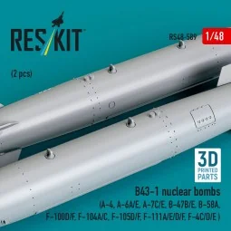 B43-1 nuclear bombs (2 pcs) (A-4, A-6A/E, A-7C/E, B-47B/E, B-58A, F... 2