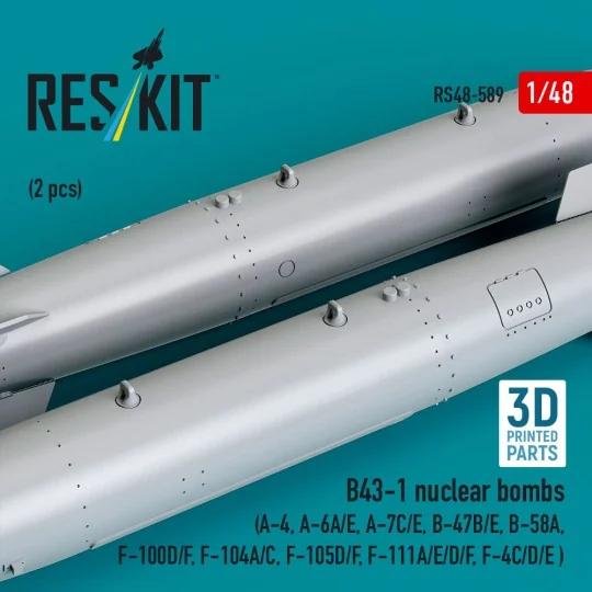 B43-1 nuclear bombs (2 pcs) (A-4, A-6A/E, A-7C/E, B-47B/E, B-58A, F...